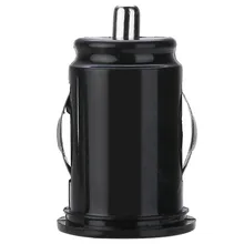 12 В мощность 2.1A двойной 2 порта USB мини автомобильный прикуриватель зарядное устройство адаптер для i-Phone 7 Plus 6 5S 4S Черный Белый 12 В мощность