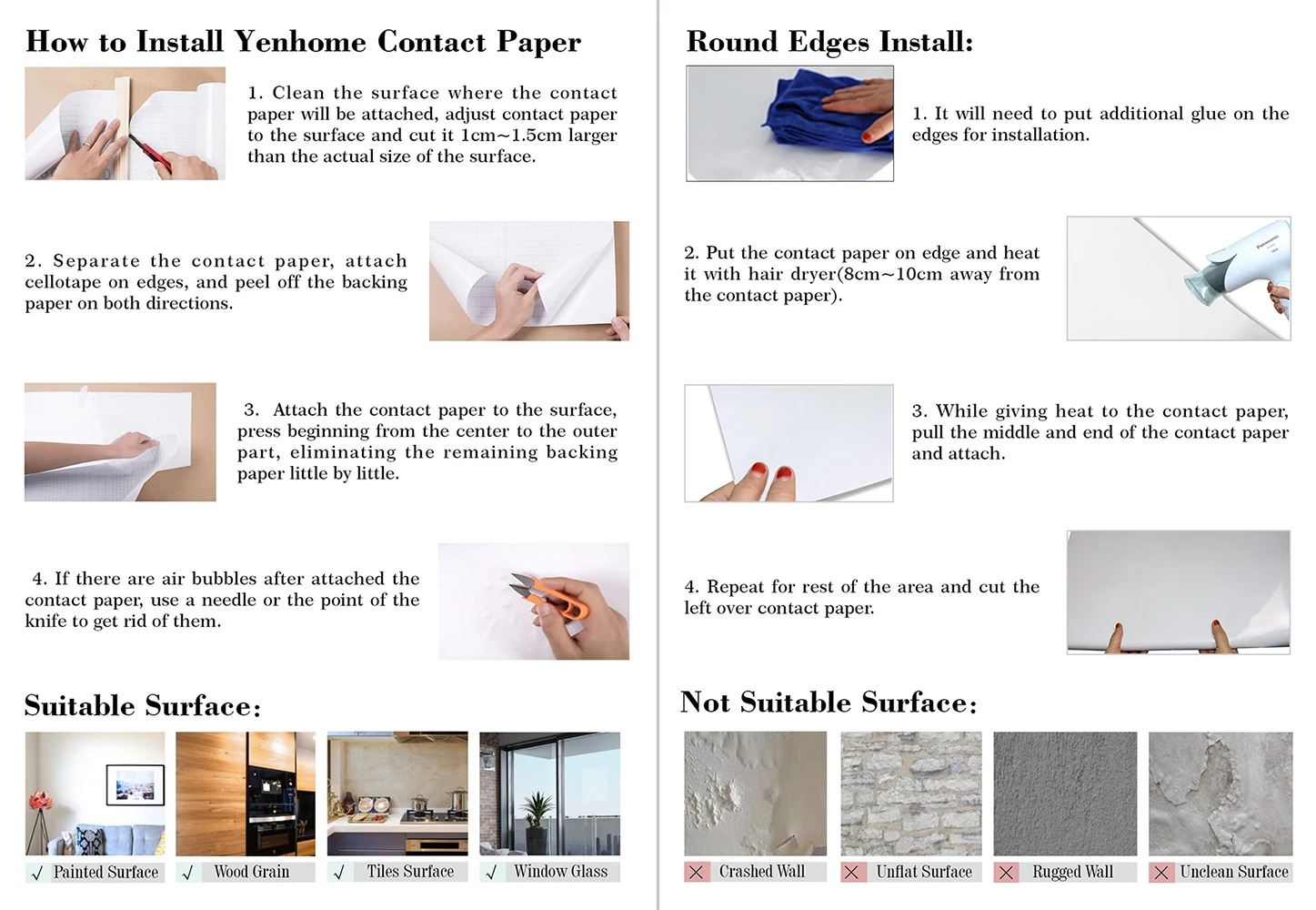 1M/2m Marble Waterproof Countertop Wall Stickers Vinyl Self Adhesive Wallpapers Decorative Film Kitchen Cabinets Contact Paper