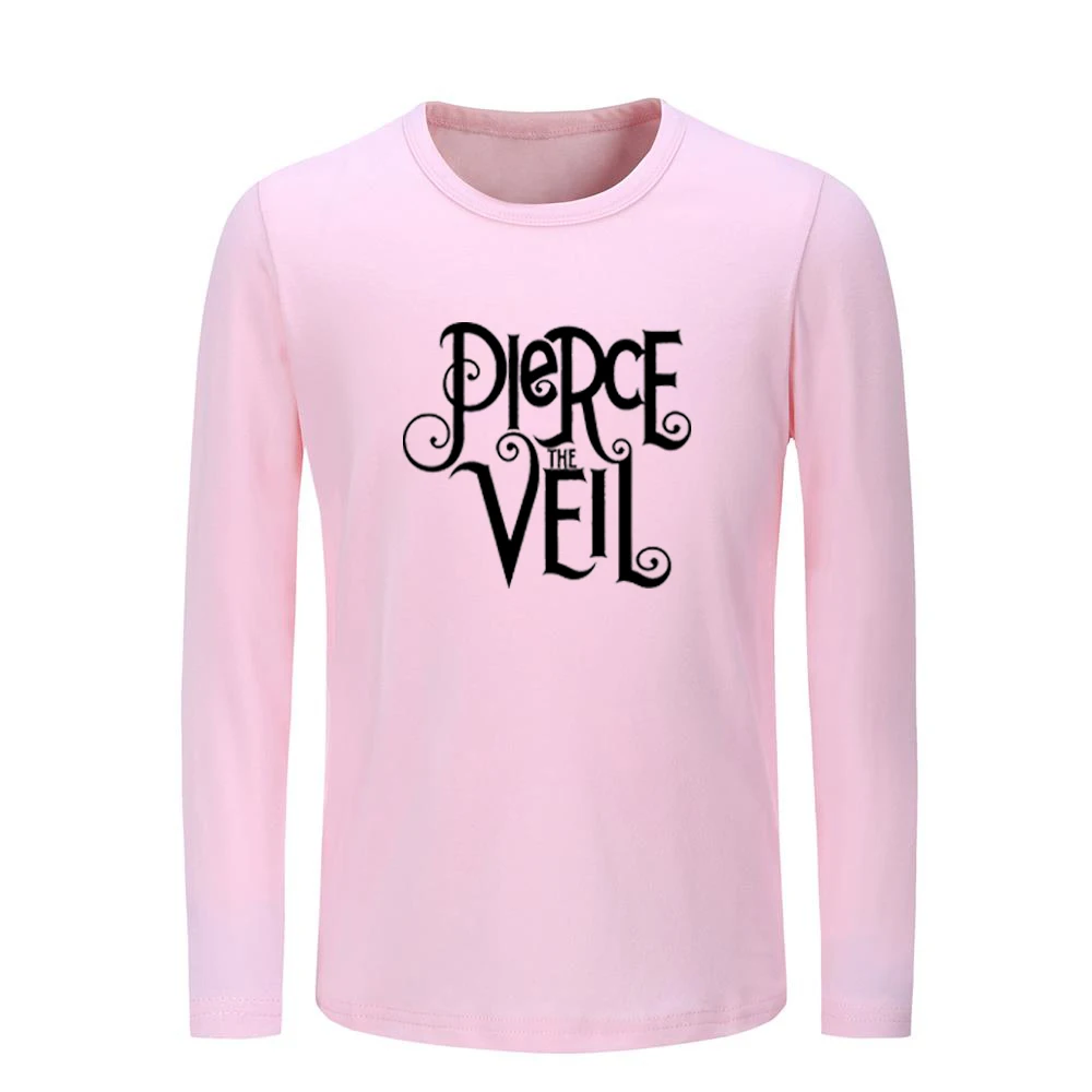 Детские футболки с рисунком в виде вуали и надписью «Fall Out FOB Rock Band Pierce The Veil» Детские футболки с графическим принтом топы для мальчиков и девочек, рождественский подарок