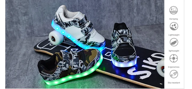 Maat 25-37 Usb Opladen Kinderen Jongens Schoenen Met Zool Enfant Led Licht Gloeiende Lichtgevende Sneakers Voor Meisjes Schoenen kids Led _ - AliExpress Mobile