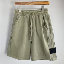 Summer men's shorts luxury compass 100% cotton top quality shorts top fashion leisure brand new 2021