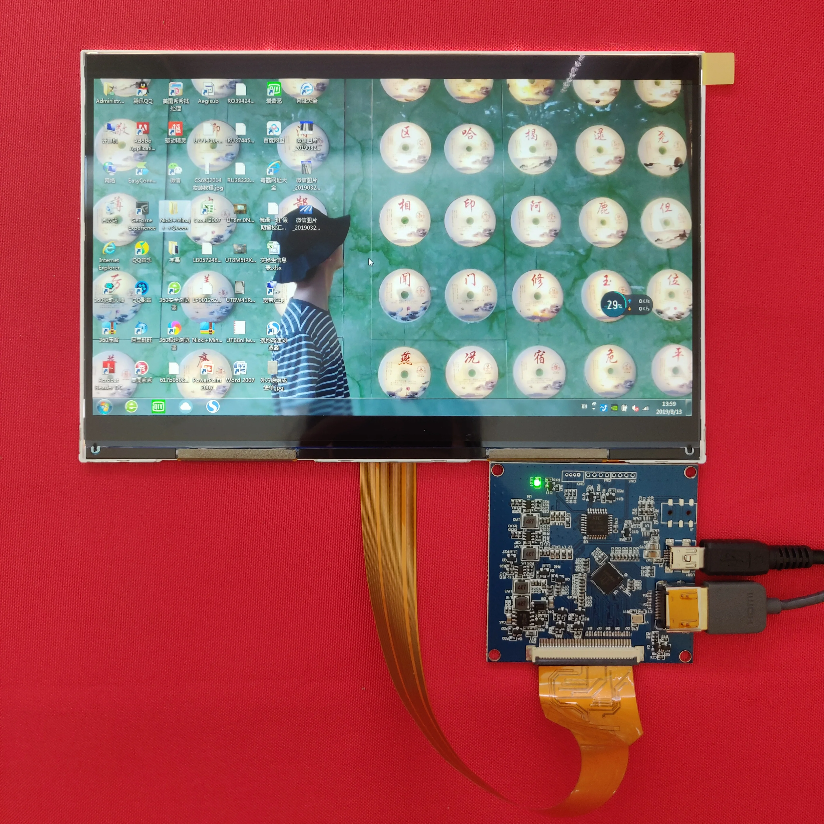  8.9 inch 2560*1600 2k 1440p IPS lcd display monitor with HDMI-MIPI driver board 50hz for DIY DLP 3d