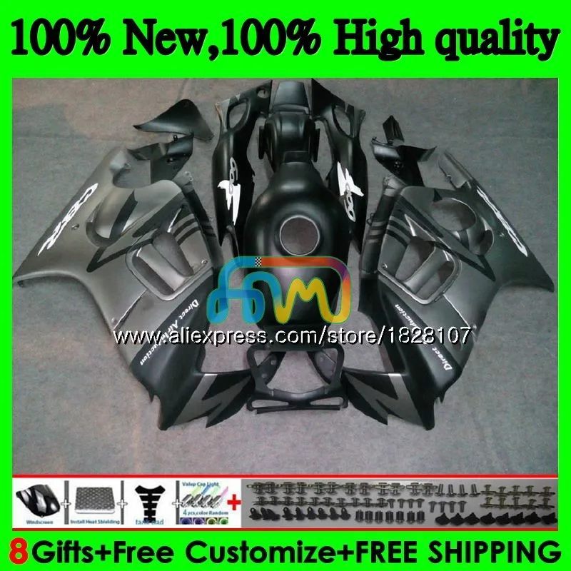 CBR600F3 Kit For HONDA CBR 600F3 600 FS F3 95 Matte grey 96 1997 1998 3BS.127 CBR600FS CBR600 F3 1995 1996 97 98 Fairing Tank