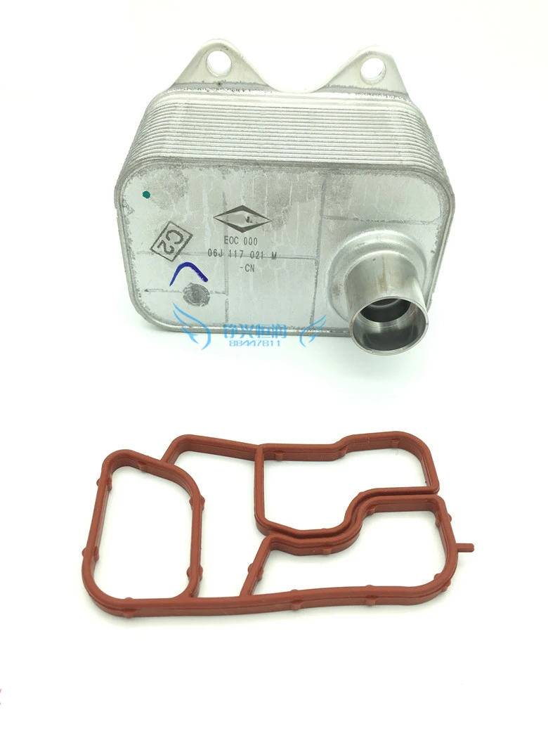 OEM Качество 1 8 2 0 TFSI масляный радиатор с прокладкой 06J 117 021D/06J117021D/06J117021J/06L117021C/06F117021J