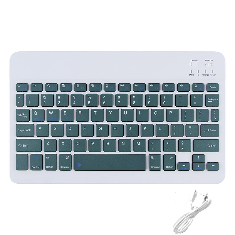 For iPad Keyboard Rechargeable Wireless Bluetooth-compatible Spanish French Korean Keyboard For iOS Android Windows Phone Tablet keyboard on pc Keyboards