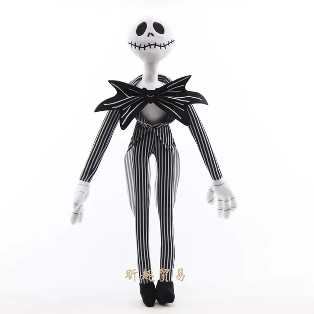Scary Christmas Skull Jack Skeleton Funny Pumpkin King Jack Zombie Large Plush Toy Figure