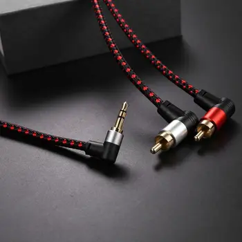 

2RCA 5m High Quality Preparation Double Elbow 3.5 One Point Two Audio Cable 3.5 Turn Double Lotus Computer Speaker Cable