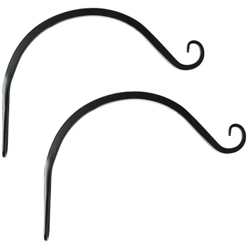 

Wall Hook Hanging Plant Bracket, Plant Hanger for Hanging Bird Feeders, Wind Chimes, Flower Baskets, 2 Pack, 8 Inch