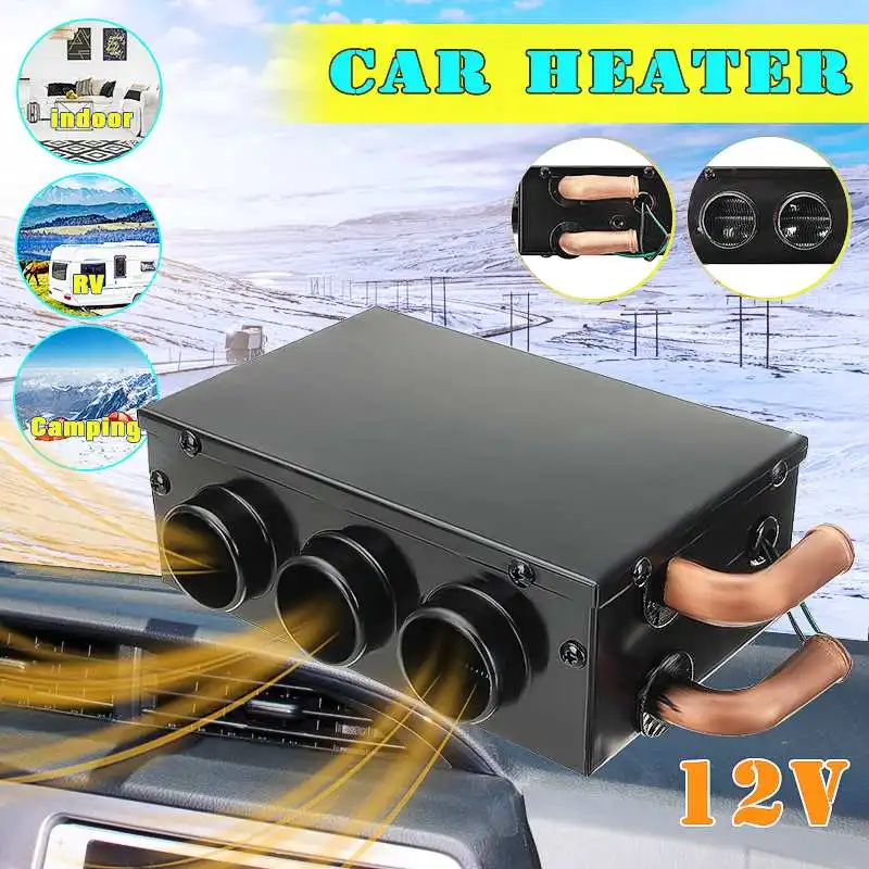 

12V 3 Hole Portable Car Heating Cooling Compact Heater Defroster Demister