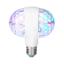Ampoule rotative RGB 6W 220V, lumière colorée, double tête magique KTV Disco, éclairage de scène, DJ fête
