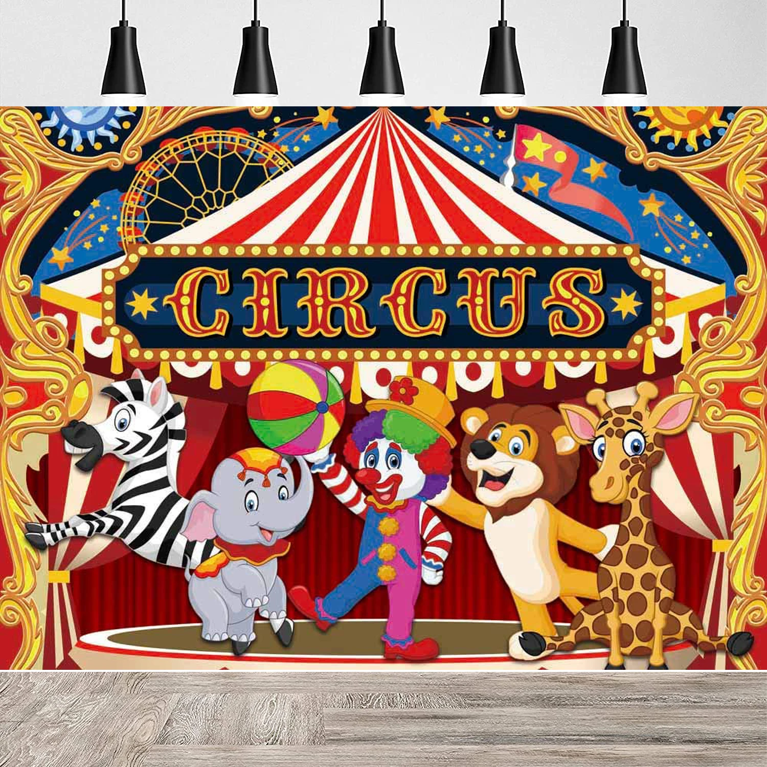 Circus Photography Backdrop Birthday Banner Photo Baby Shower Party  Supplies Theater Jokes Clown Background Decorations - Backgrounds -  AliExpress