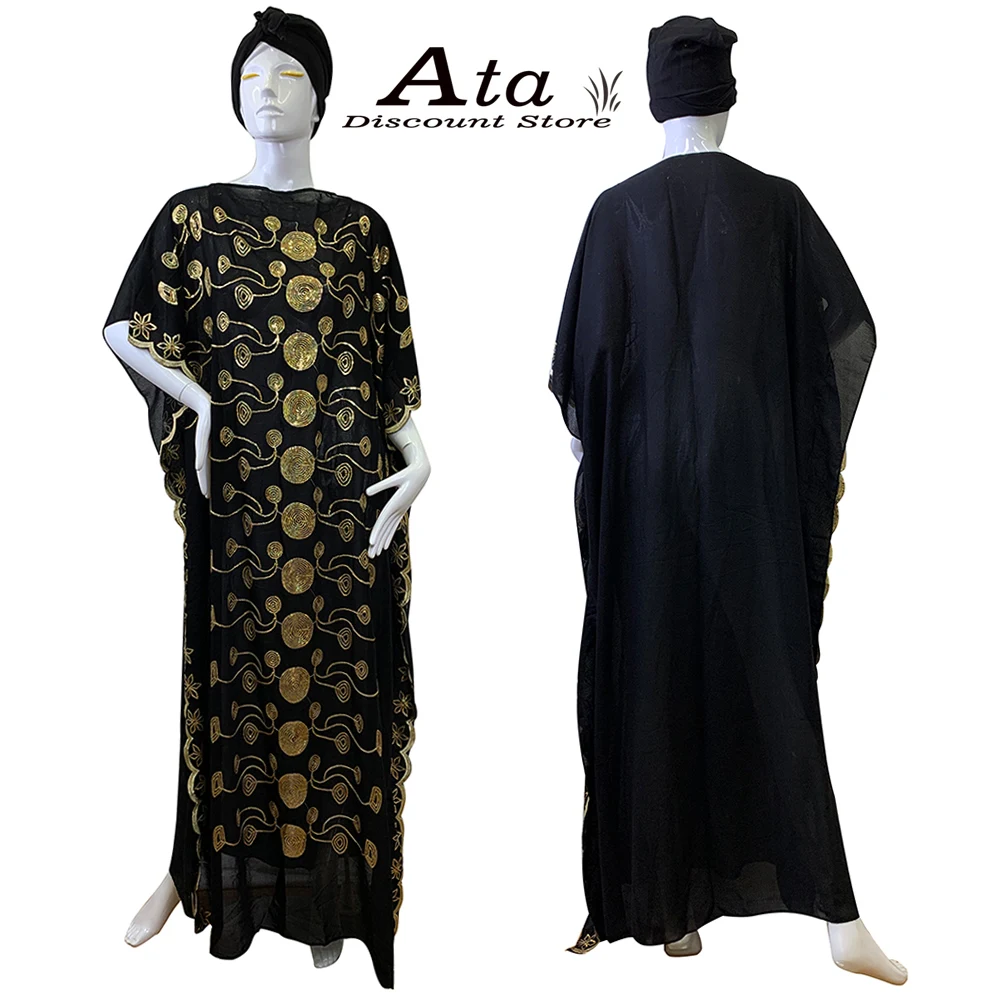 

New Kaftan Abaya African Maxi Dress For Women Dashiki Ankara Dresses Embroidered Boubou Beads Bat Sleeve Saudi Robe With Scarf32