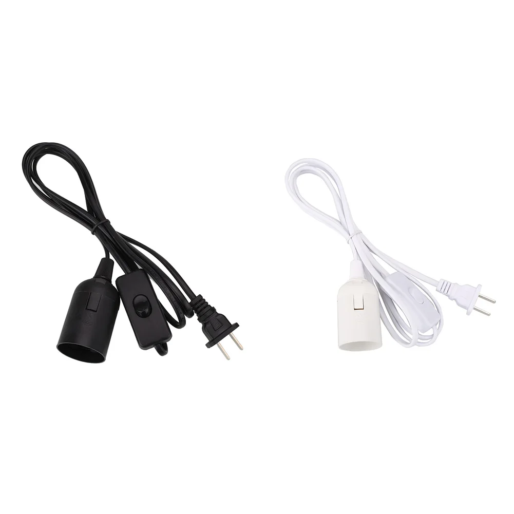 6 футов Шнур E26 E27 светильник лампы база розетка адаптер переключатель US Plug