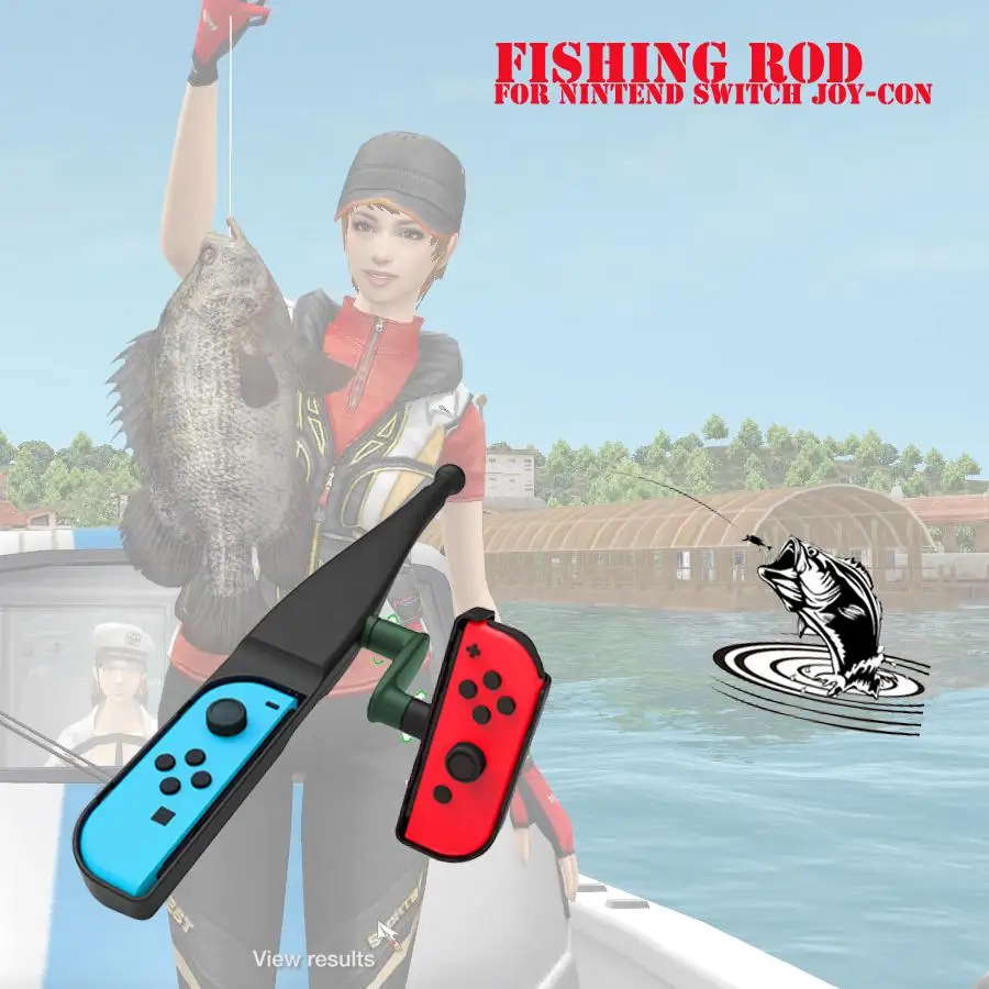 

HobbyLane Game Handgrip Game Accessories Handle Joypad Stand Holder Fishing Rod Pole for Nintend Switch Joy-con d20
