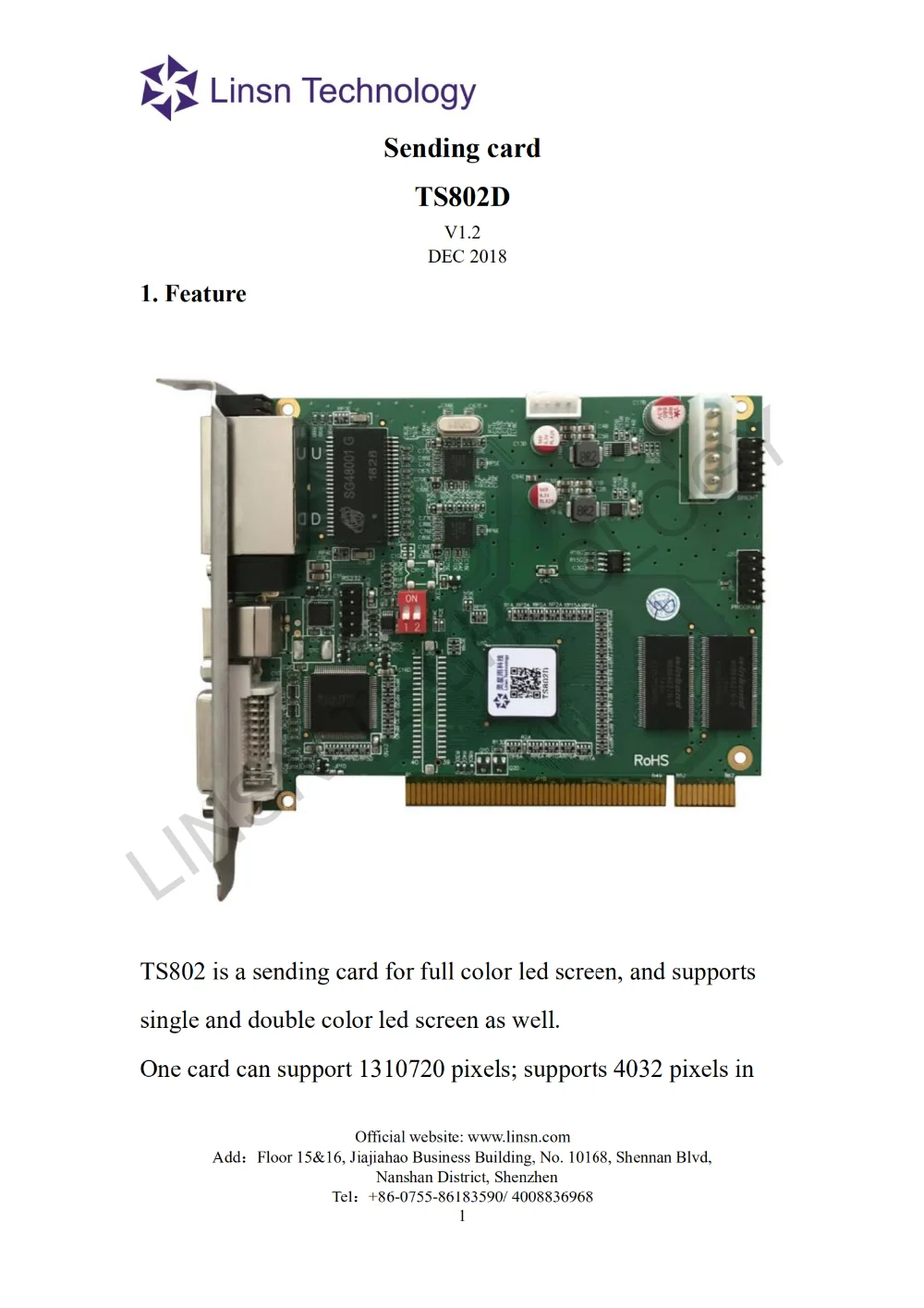 TS802D Specification V1.2_00