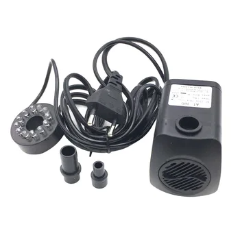 

Low Noise Fish Tank 800L/H Garden With LED Light Outdoor Controller Mini Submersible Water Pump Electric Fountains Aquarium