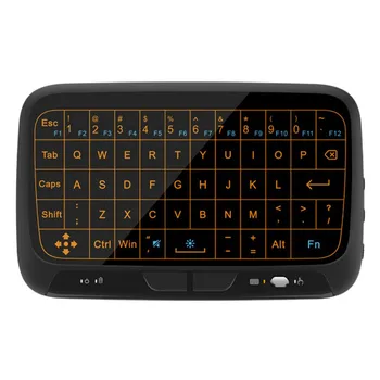 

H18+ Wireless Air Mouse Mini Keyboard Full screen touch 2.4GHz QWERTY Keyboard Touchpad with Backlight Function For Smart TV PS3