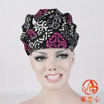 

surgical caps in light blue with nurese caps,two sizes for choice,100% cotton-ALX