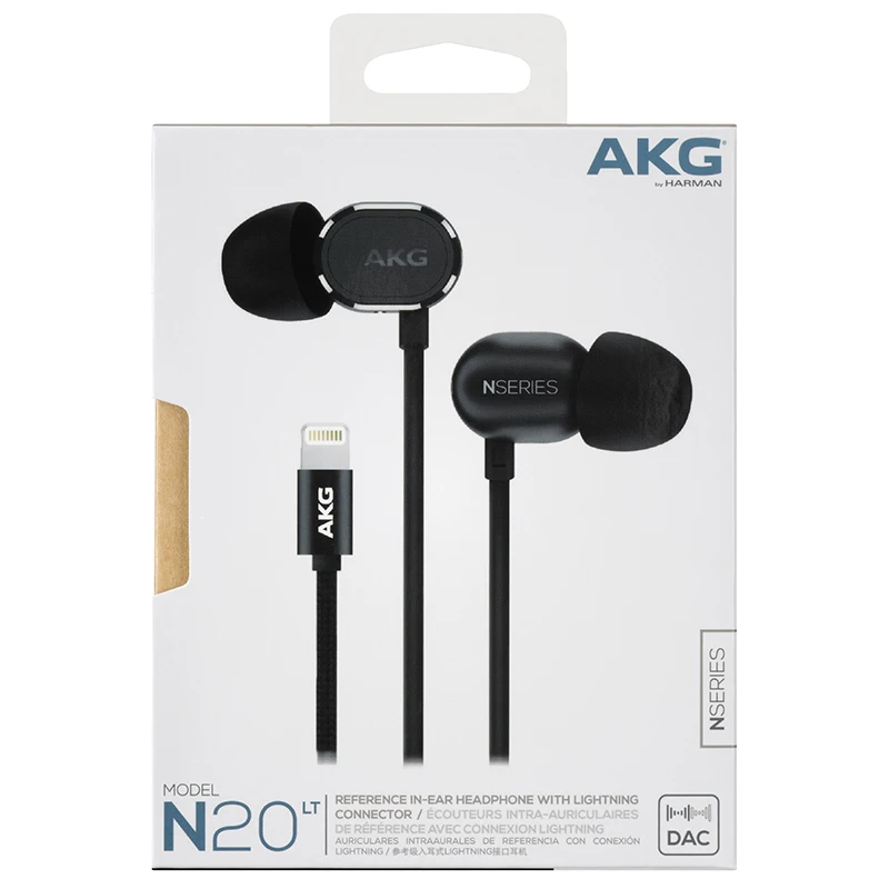 Original AKG N20LT In Ear earphones Wired with Microphone Lightning  interface earphone compatible for Iphone/Ipad/Ipod/IOS|Phone Earphones \u0026  Headphones| - AliExpress