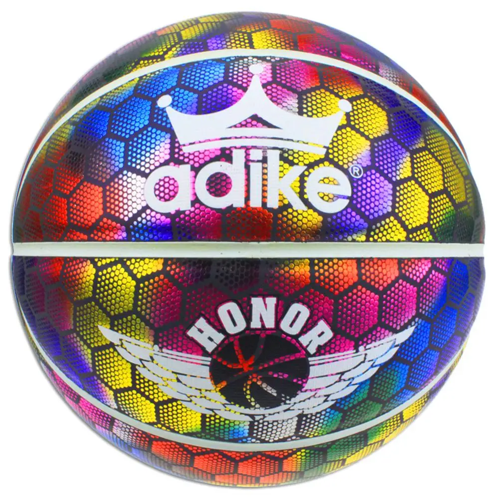 

Training Basketball. Smooth/Slip Grip/Slippery. Reflective Glowing Holographic Basket Ball. Increase Handling Skills. Official S