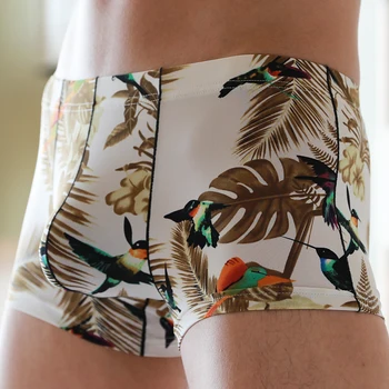 

Sexy Men's Panties Boxer Male Underwear Solid Men's Shorts Breathable Underwear Printed Men Boxer Shorts