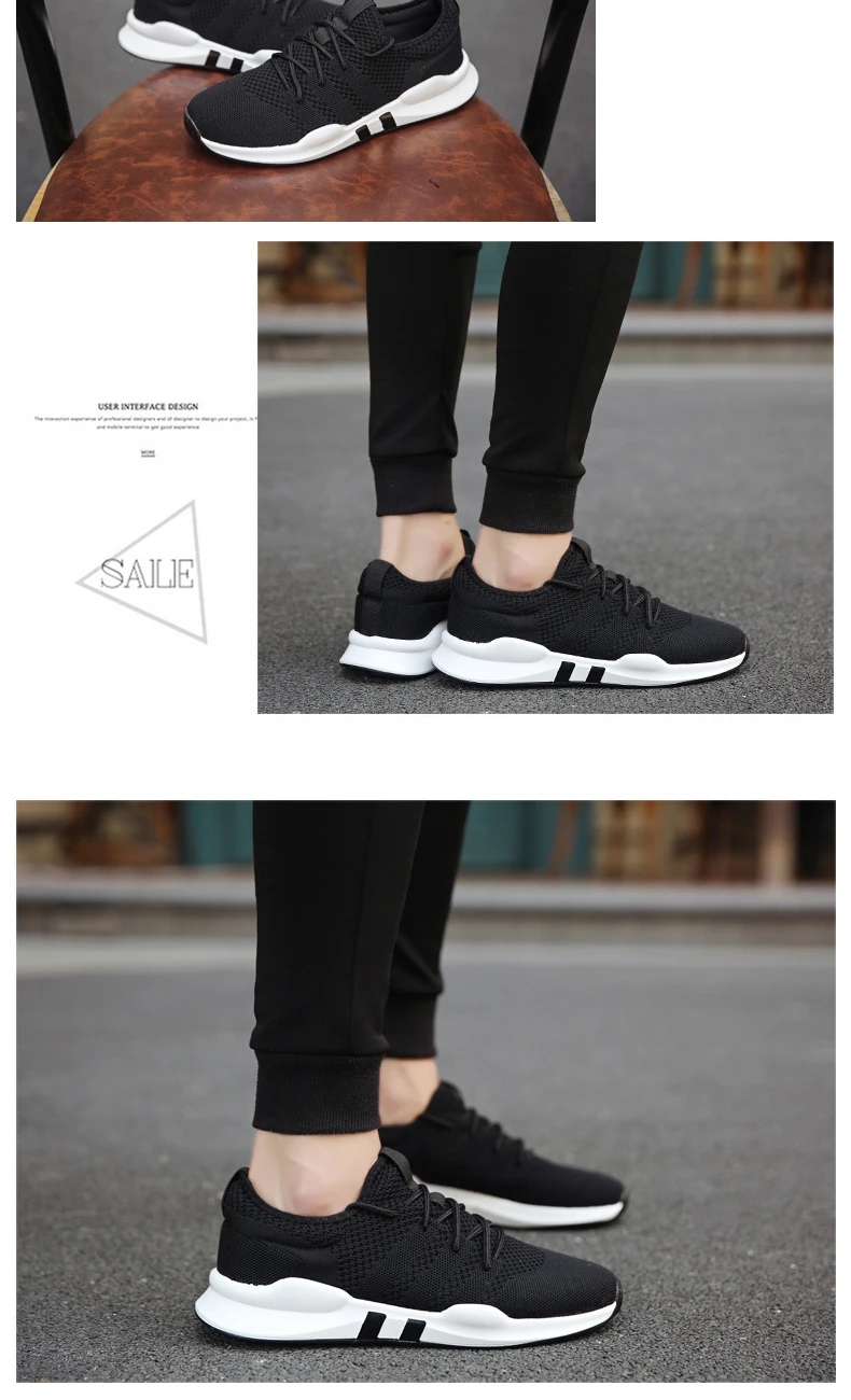 Новые стильные осенние мужские кроссовки, универсальные Спортивные Повседневные мужские кроссовки из сетчатого материала, Дышащие стильные кроссовки в Корейском стиле, трендовые кроссовки для бега