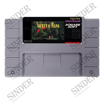 

Secret Of Mana 16 bit Big Gray Game Card For NTSC PAL Game Player