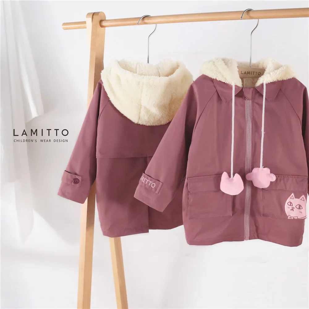 

Tonytaobaby New Winter Clothes for Girls and Children's Clothes Comfortable and Velvet Lined Two Sets Coat