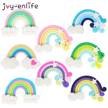 

1pcs Beautiful Rainbow Clouds Cupcake Cake Topper Cake Flags Wedding Unicorn Birthday Party Dessert Baking Decoration Supplies