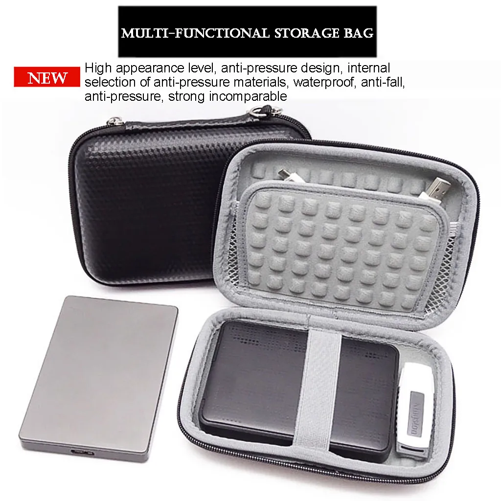 Hard Shell EVA Travel Case Shockproof Accessories for Seagate Expansion Backup Plus External Drive/GPS Camera Protect | Электроника