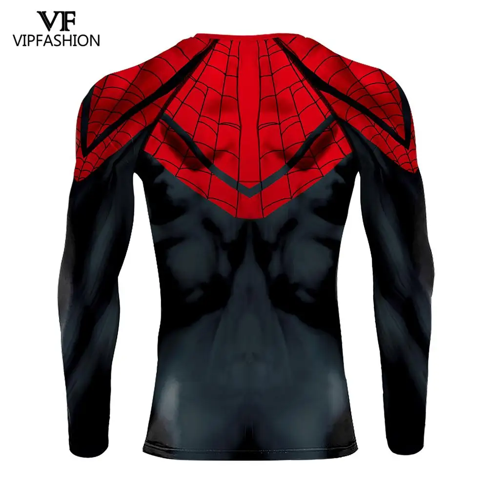 VIP модная новинка черная футболка с пауком костюм Мстителей 3D принт с супергероем компрессионное рубашка Человек-паук Супермен Футболка Одежда
