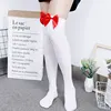 Women's Sexy Thigh-High Bow Stockings Cosplay Gift Long  Japanese Style Soft Breathable Black White Stocking ► Photo 2/6