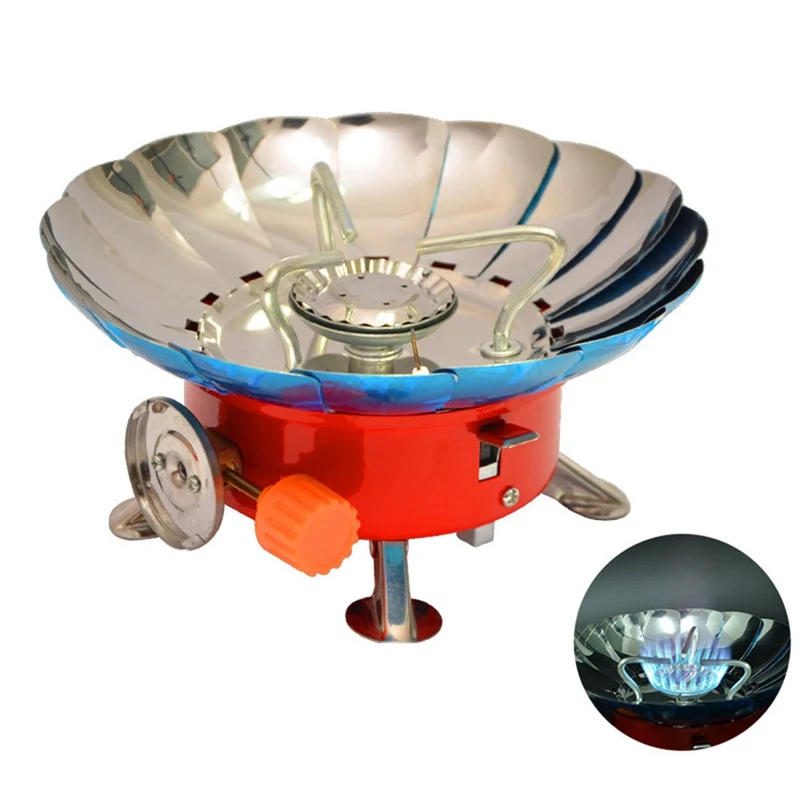 

Windproof Stove Cooker Cookware Gas Burners For Camping Picnic BBQ With Extended Pipe