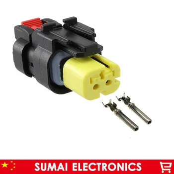 

AMP/TE 2 Pin Auto (776522-3) 776427-3 sensor plug,2P camshaft sensor connector for excavator Carter