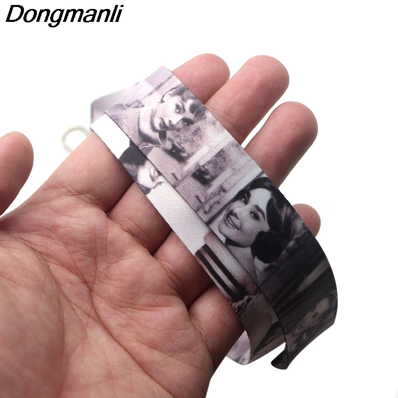 PC203 Одри Хепберн брелок Lanyards держатель удостоверения личности ID карта Пропуск Тренажерный зал мобильный телефон USB значок ключ держатель