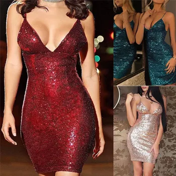 

Women's Ladies Bandage Bodycon Sleeveless Evening Party Cocktail Club Mini Dress Evening Party Short Mini Pencil Dress Clubwear