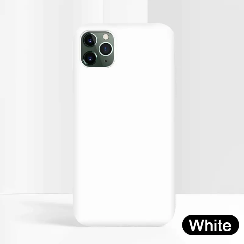 White Ультратонкий прозрачный силиконовый чехол для телефона для iphone 11 Pro Max чехол для iphone XR XS Max X 7 8 6 6S Plus мягкая прозрачная задняя крышка из ТПУ - Цвет: White