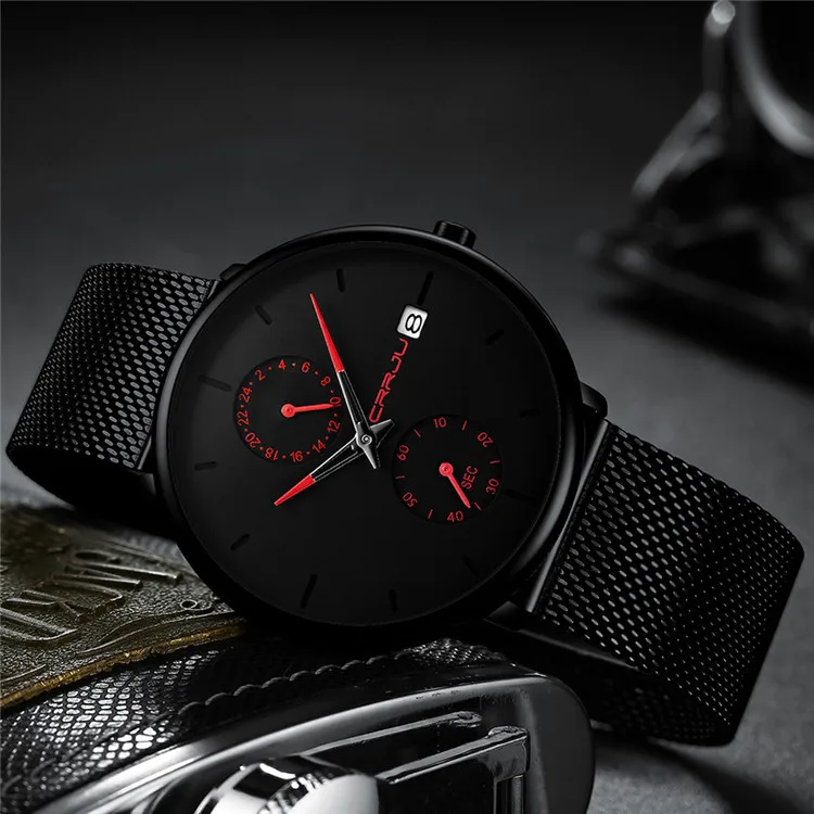 

Crrju/ka jun 2265 New Style Men's Watch Starry Fashion Men's Watch Simple Business