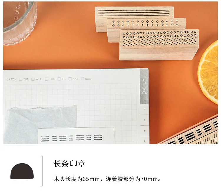 6 шт. винтажные круглые точечные полосы геометрический штамп DIY деревянные и резиновые штампы для скрапбукинга канцелярские товары Скрапбукинг Стандартный штамп
