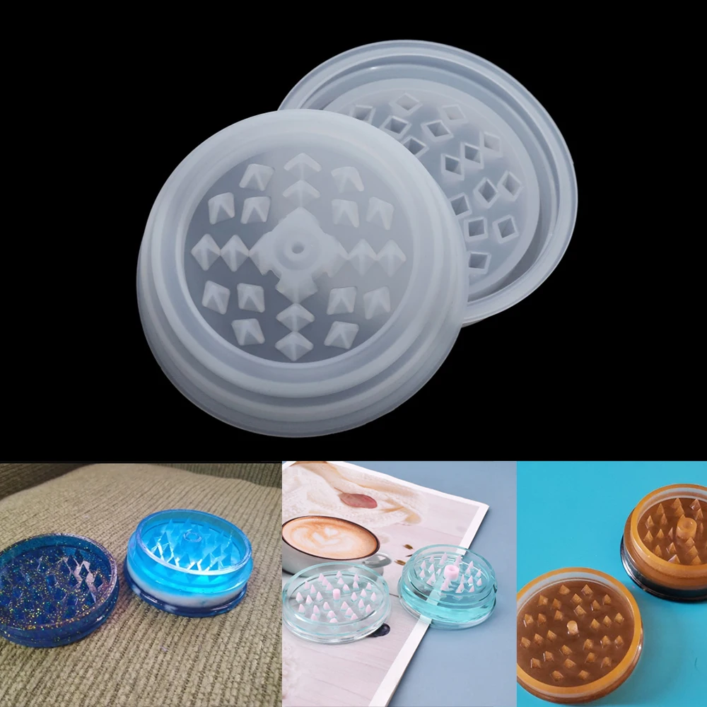 1setTobaccoGrinderLeafHerbalHerbSmokeSpiceCrusherSilicone