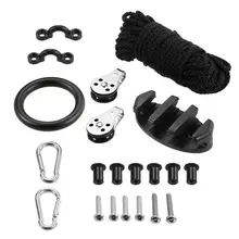 

Kayak Canoe Anchor Trolley Kit Padd Eyes Wellnuts Screws Kayak Accessories Zig Zag Cleat Rigging Ring Pulleys DIY Boat