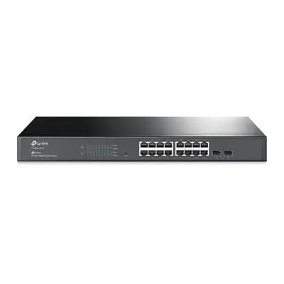 TP-Link (T1600G-18TS (TL-SG221)-коммутатор SMART TP-LINK JETSTREAM GIGABIT 16 портов с 2 слотами SFP | Компьютеры