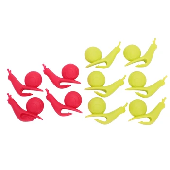 

MOOL 10 pcs/Set Cute Snail Shape Tea Bag Clip Cup Mug Tea Infuser Strainer Clips Party Decor Random Color Silicone Tea Bag Holde