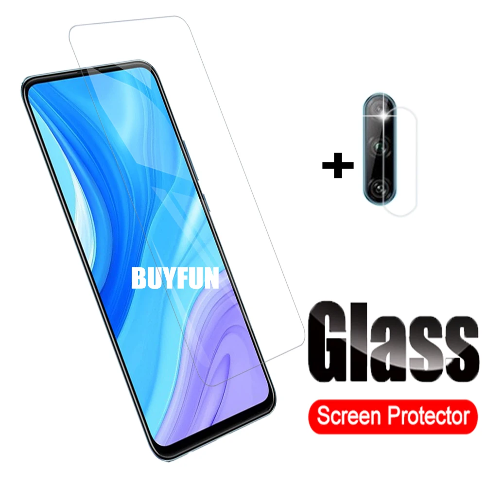 2 в 1 экран закаленное стекло объектив камеры для Huawei Enjoy 10 s 9 протектор экрана Honor
