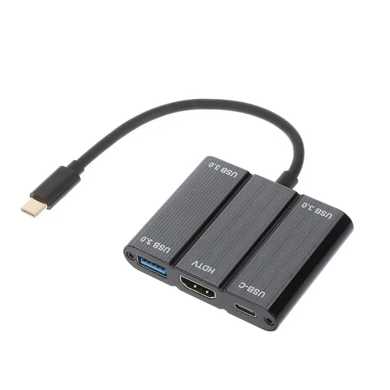 Usb type C к многопортовому HDMI адаптеру 4K конвертер для MacBook больше USB C устройств D08A