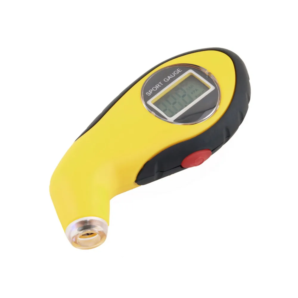 ЖК-цифровой датчик давления воздуха в шинах, измеритель, тестер, инструмент с барометром для авто, автомобиля, мотоцикла с синей подсветкой