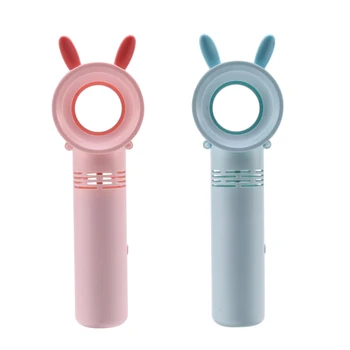 

Portable Handheld Fan USB Charging Fanless Pocket Fan Mini Creative Cartoon Fan Bladeless Fan for School, Office, Dormitory