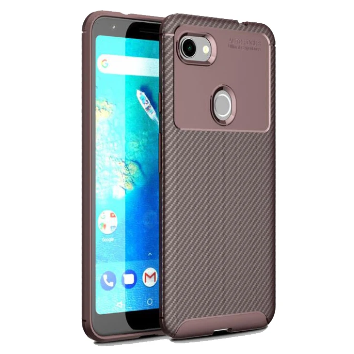 

Creative mobile phone case beetle TPU shell FOR: Google pixel 3a XL carbon fiber shatter-resistant sleeve business dedicated