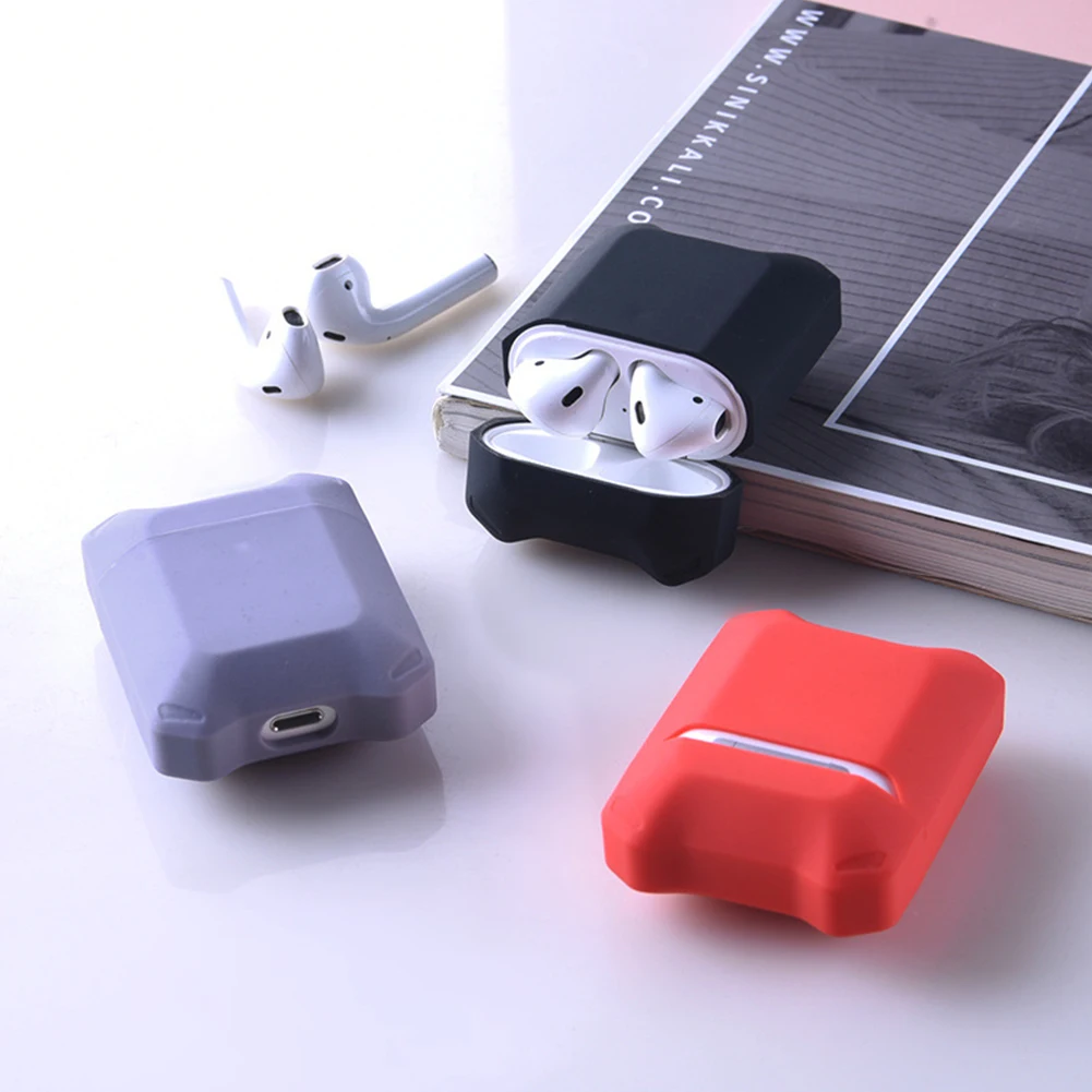 Защитный силиконовый чехол для наушников AirPods 2 1 Pro, беспроводные Bluetooth наушники, противоударный защитный чехол для всего тела
