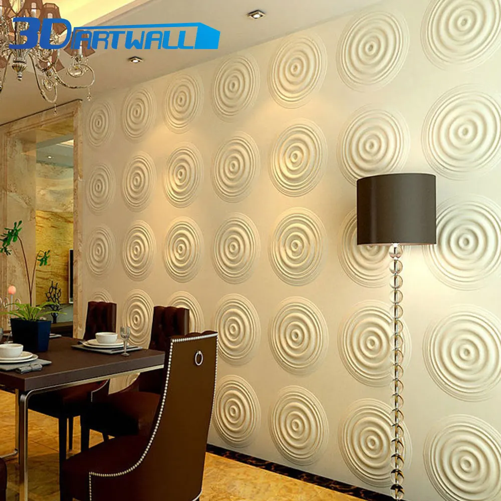 Water Waves Shape 3D Wall Panels Decorative Textured Wall Tiles 129 Sq Ft for Residential and Commercial